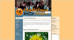 Desktop Screenshot of halleluja-singers.de