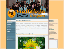 Tablet Screenshot of halleluja-singers.de